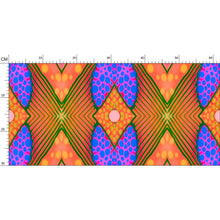 Load image into Gallery viewer, Moogin Soft Geometry Wallpaper in Blue and Peach by Mindy Macgregor