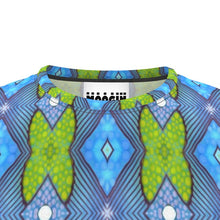 Load image into Gallery viewer, Moogin Soft Geometry T Shirt in Purple and Yellow by Mindy Macgregor