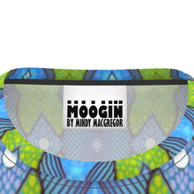 Load image into Gallery viewer, Moogin Soft Geometry T Shirt in Purple and Yellow by Mindy Macgregor