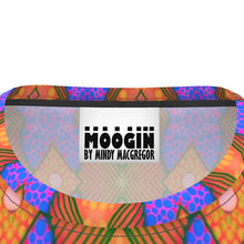 Load image into Gallery viewer, Moogin Soft Geometry T Shirt in Blue and Peach by Mindy Macgregor