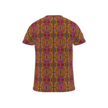 Load image into Gallery viewer, Moogin Nouveau-esque T Shirt in Magenta and Gold by Mindy Macgregor