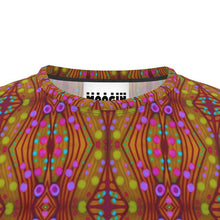 Load image into Gallery viewer, Moogin Nouveau-esque T Shirt in Magenta and Gold by Mindy Macgregor