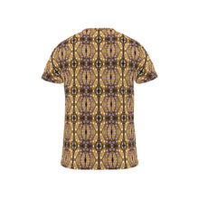 Load image into Gallery viewer, Moogin Nouveau-esque T Shirt in Lilac and Yellow by Mindy Macgregor