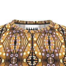 Load image into Gallery viewer, Moogin Nouveau-esque T Shirt in Lilac and Yellow by Mindy Macgregor