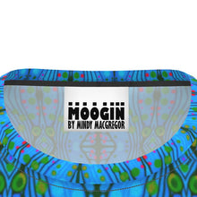 Load image into Gallery viewer, Moogin Nouveau-esque T Shirt in Blue and Pink by Mindy Macgregor