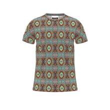 Load image into Gallery viewer, Moogin XO T Shirt in Brick and Purple by Mindy Macgregor