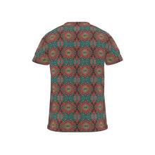 Load image into Gallery viewer, Moogin XO T Shirt in Aqua and Pink by Mindy Macgregor