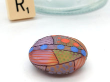 Load image into Gallery viewer, Moogin beads - lampwork glass - Extra large lentil bead - Patchwork