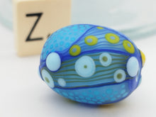 Load image into Gallery viewer, Moogin beads - lampwork glass - Extra large Focal bead - Abstract Botanical