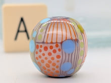Load image into Gallery viewer, Moogin beads - lampwork glass - Extra large Focal bead - Patchwork