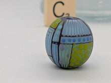 Load image into Gallery viewer, Moogin beads - lampwork glass - Extra large Focal bead Patchwork