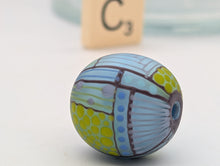 Load image into Gallery viewer, Moogin beads - lampwork glass - Extra large Focal bead Patchwork