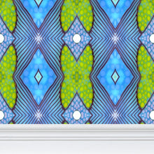Load image into Gallery viewer, Moogin Soft Geometry Wallpaper in Purple and Yellow by Mindy Macgregor