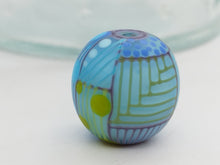 Load image into Gallery viewer, Moogin beads - lampwork glass - Extra large Focal bead Patchwork