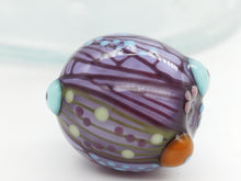 Load image into Gallery viewer, Moogin beads - Extra lampwork glass - large Focal bead - Abstract Botanical