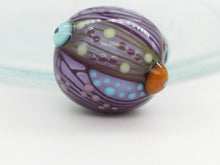 Load image into Gallery viewer, Moogin beads - Extra lampwork glass - large Focal bead - Abstract Botanical