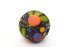 Load image into Gallery viewer, Moogin beads - Floral patterned lampwork glass extra large Focal bead