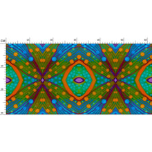Load image into Gallery viewer, Moogin XO Wallpaper in Orange and Blue by Mindy Macgregor
