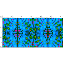 Load image into Gallery viewer, Moogin Nouveau-esque Wallpaper in Blue and Pink by Mindy Macgregor
