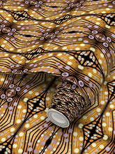 Load image into Gallery viewer, Moogin Nouveau-esque Wallpaper in Lilac and Yellow by Mindy Macgregor
