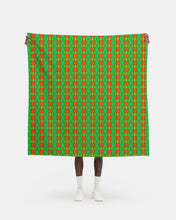 Load image into Gallery viewer, Moogin Soft Geometry patterned fabric in Lime and Orange by Mindy Macgregor
