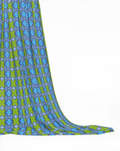 Load image into Gallery viewer, Soft Geometry patterned fabric in Pink and Blue by Mindy Macgregor
