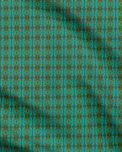 Load image into Gallery viewer, Nouveau-esque patterned fabric in Turquoise and Coral by Mindy Macgreg
