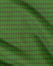 Load image into Gallery viewer, Nouveau-esque patterned fabric in Green and Pink by Mindy Macgregor
