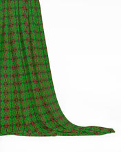Load image into Gallery viewer, Nouveau-esque patterned fabric in Green and Pink by Mindy Macgregor
