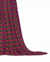 Load image into Gallery viewer, XO patterned fabric in Green and Pink by Mindy Macgregor
