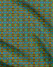 Load image into Gallery viewer, XO patterned fabric in Orange and Blue by Mindy Macgregor
