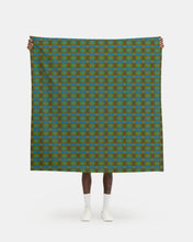 Load image into Gallery viewer, XO patterned fabric in Orange and Blue by Mindy Macgregor
