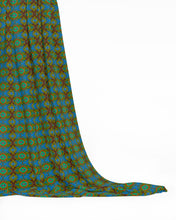 Load image into Gallery viewer, XO patterned fabric in Orange and Blue by Mindy Macgregor
