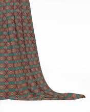 Load image into Gallery viewer, XO patterned fabric in Aqua and Pink by Mindy Macgregor
