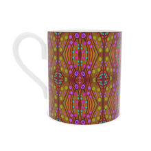 Load image into Gallery viewer, Nouveau-esque Mug in Magenta and Gold by Mindy Macgregor
