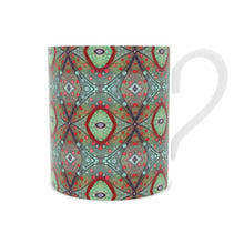 Load image into Gallery viewer, XO Bone China Mug in Brick and Purple by Mindy Macgregor
