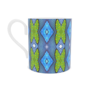 Soft Geometry Mug in Purple and Yellow by Mindy Macgregor
