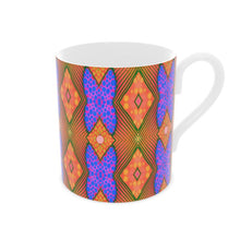 Load image into Gallery viewer, Soft Geometry Mug in Blue and Peach by Mindy Macgregor
