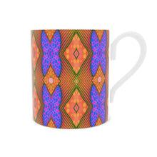 Load image into Gallery viewer, Soft Geometry Mug in Blue and Peach by Mindy Macgregor
