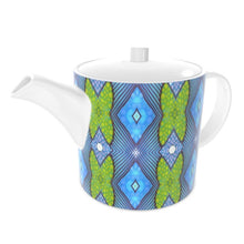 Load image into Gallery viewer, Soft Geometry Teapot in Purple and Yellow by Mindy Macgregor
