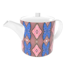 Load image into Gallery viewer, Soft Geometry Teapot in Pink and Blue by Mindy Macgregor
