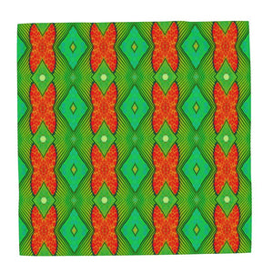 Moogin Soft Geometry Scarf in Lime and Orange by Mindy Macgregor