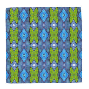 Moogin Soft Geometry Scarf in Purple and Yellow by Mindy Macgregor