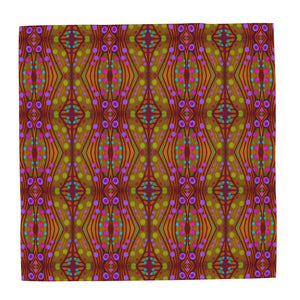 Moogin Nouveau-esque Scarf in Magenta and Gold by Mindy Macgregor