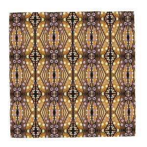 Moogin Nouveau-esque Scarf in Lilac and Yellow by Mindy Macgregor