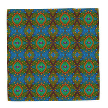 Load image into Gallery viewer, Moogin XO Scarf in Orange and Blue by Mindy Macgregor

