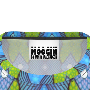 Moogin Soft Geometry T Shirt in Purple and Yellow by Mindy Macgregor