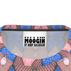 Moogin Soft Geometry T Shirt in Pink and Blue by Mindy Macgregor