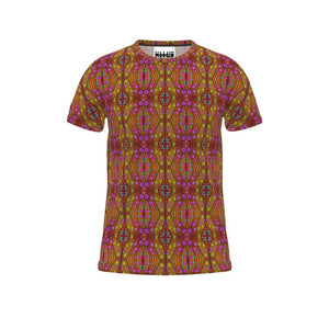 Moogin Nouveau-esque T Shirt in Magenta and Gold by Mindy Macgregor