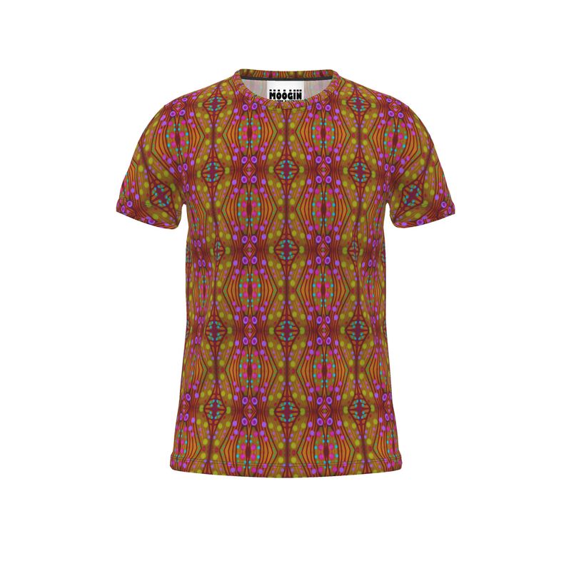 Moogin Nouveau-esque T Shirt in Magenta and Gold by Mindy Macgregor